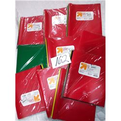 PK OF 5 RESIN 2 POCK PORTFOLIOS / $3.99 EA / LOT OF 10