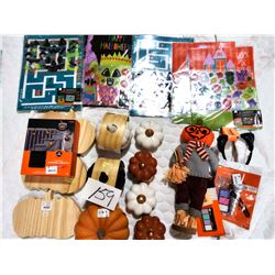LARGE HALLOWEEN & HARVEST STORE SAMPLE LOT :  OVER $100 VALUE