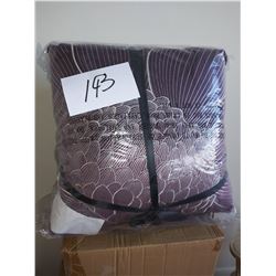 PAIR OF EMBROIDERED  DESIGNER PILLOWS : QVC $39.00 PAIR