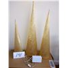 Image 1 : 3 PC LED GOLD FASHION TREES / HSN $49,99