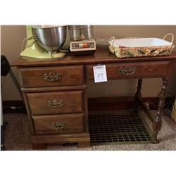 WALNUT KNEE HOLE DESK