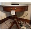 Image 1 : VINTAGE WALNUT DRUM TABLE