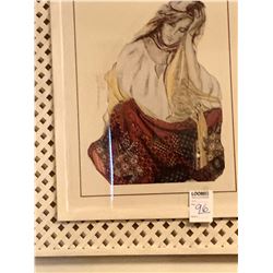 FRAMED VINTAGE PORTRAIT OF A WOMAN