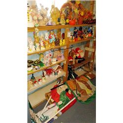 HUGE VINTAGE HOLIDAY DECORATION LOT