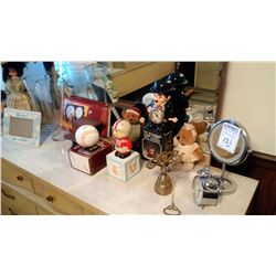 COLLECTIBLES DRESSER TOP LOT