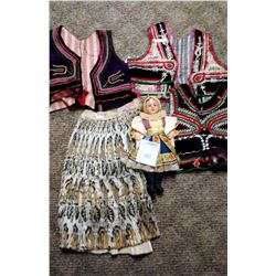 VINTAGE DOLL, WITH TRADITIONAL DANCE COSTUMES
