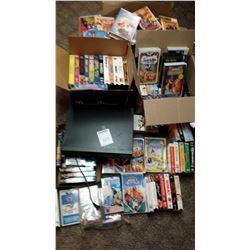HUGE LOT OF CLASSIC VHS TAPES, WITH VCR