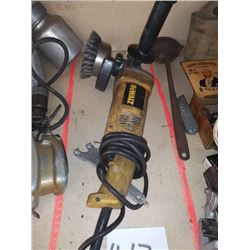 DEWALT ELECTRIC ANGLE DRIVER W/ CUP BRUSH ATTACHMENT