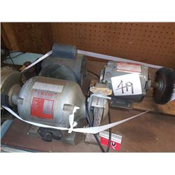 AMASH ELECTRIC BENCH GRINDER, DAYTON ELECTRIC BUFFER