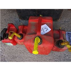 LOT OF GAS CANS