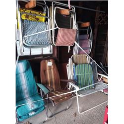 LOT OF LAWN CHAIRS, IN GOOD CONDITION
