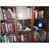 Image 4 : BUNDLE LOT: MAPLE BOOKCASE FULL OF BOOKS