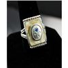 Image 1 : Art Deco Mother of Pearl & Sterling Men's Ring