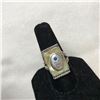 Image 6 : Art Deco Mother of Pearl & Sterling Men's Ring