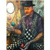 Image 2 : Mid 20thc Russian Signed Painting, Clown Juggler
