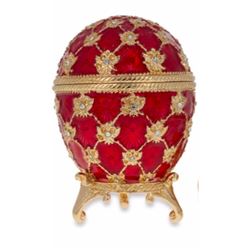 Russian Royal Coronation Trinket Jewel Box Egg