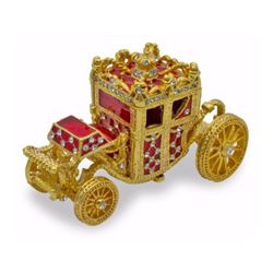 Russian Royal Coach Rolling Trinket Jewel Box