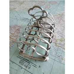 19thc English Gothic Silverplate Toast Rack