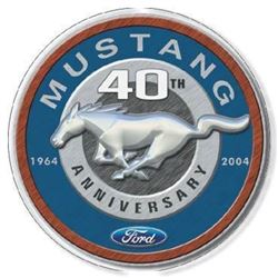 Ford Mustang 40th Anniversary Metal Garage Pub Bar Sign