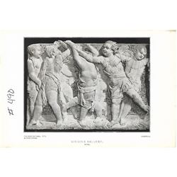 Vintage c1920â€™s Half-tone Print, #223 Donatello, Singing Gallery, Cherubs