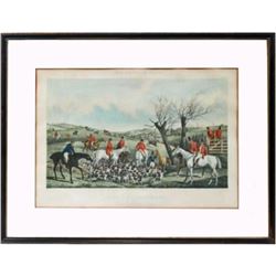 After H. Alken, Late 19thc Fox Hunt, Hunting Print