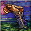 Image 1 : Art Nouveau-style Ocean Mermaid Ceramic Tile