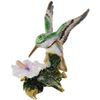 Image 2 : Hummingbird Enamel & Crystal Jewel Trinket Box