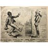 Image 1 : 1867 Thomas Nast Wood Cut Engraving, Right to Vote, Post Civil War, Reconstruction Cartoon