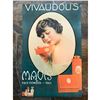 Image 1 : Art Deco-Style Metal Advertising Sign, Powder Room, Salon, Face Powder