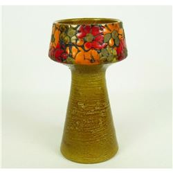 Mid-century Modern Signed Bitossi Italian Pottery Candle Holder