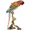 Image 1 : Colorful Macaw Parrot Bird Enamel & Crystal Trinket Jewel Box