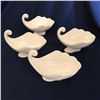 Image 1 : Set of Shell Form White China Nut Candy Servers