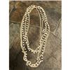 Image 2 : Vintage Multi Strand of Milk Glass & Metal Art Deco Flapper Beads