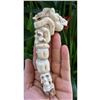 Image 1 : Hand-carved Antler Skeleton Skulls & Cobra Snake Cane Knife Handle