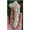 Image 2 : Hand-carved Antler Skeleton Skulls & Cobra Snake Cane Knife Handle