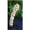 Image 7 : Hand-carved Antler Skeleton Skulls & Cobra Snake Cane Knife Handle