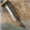 Image 3 : Custom Damascus Steel Bull Horn Huntiing Bowie Knife