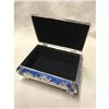 Image 4 : Enamel & Silver Floral Design Jewel Box