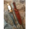 Image 3 : Damascus Steel Bone Handle Hunting Bowie Knife