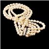 Image 1 : Multi-Strands Natural White Pearls Sterling Silver Necklace