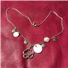 Image 2 : Vintage CACHAREL Sterling Silver Mother of Pearl Designer Charm Necklace