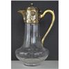 Image 1 : Christofle Gallia Silver-plated Crystal Claret Jug Pitcher