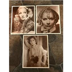Set of Early 1990's Sepia Tone Photo Images, Greta Garbo, Movie Star