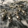 Image 2 : Stainless Steel Skeleton Skull Motorcycle Bracelet