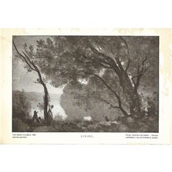 Vintage c1920â€™s Half-tone Print, #484 Spring