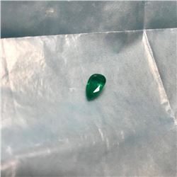 1.65ct Pear Shape Cut Emerald Gemstone