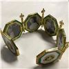 Image 1 : Russian Enamel & Gilt Folding Screen of Photo Frames