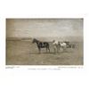 Image 1 : Vintage c.1920â€™s half-tone print by Perry Pictures, #1004 Horses & Cart On A Beach
