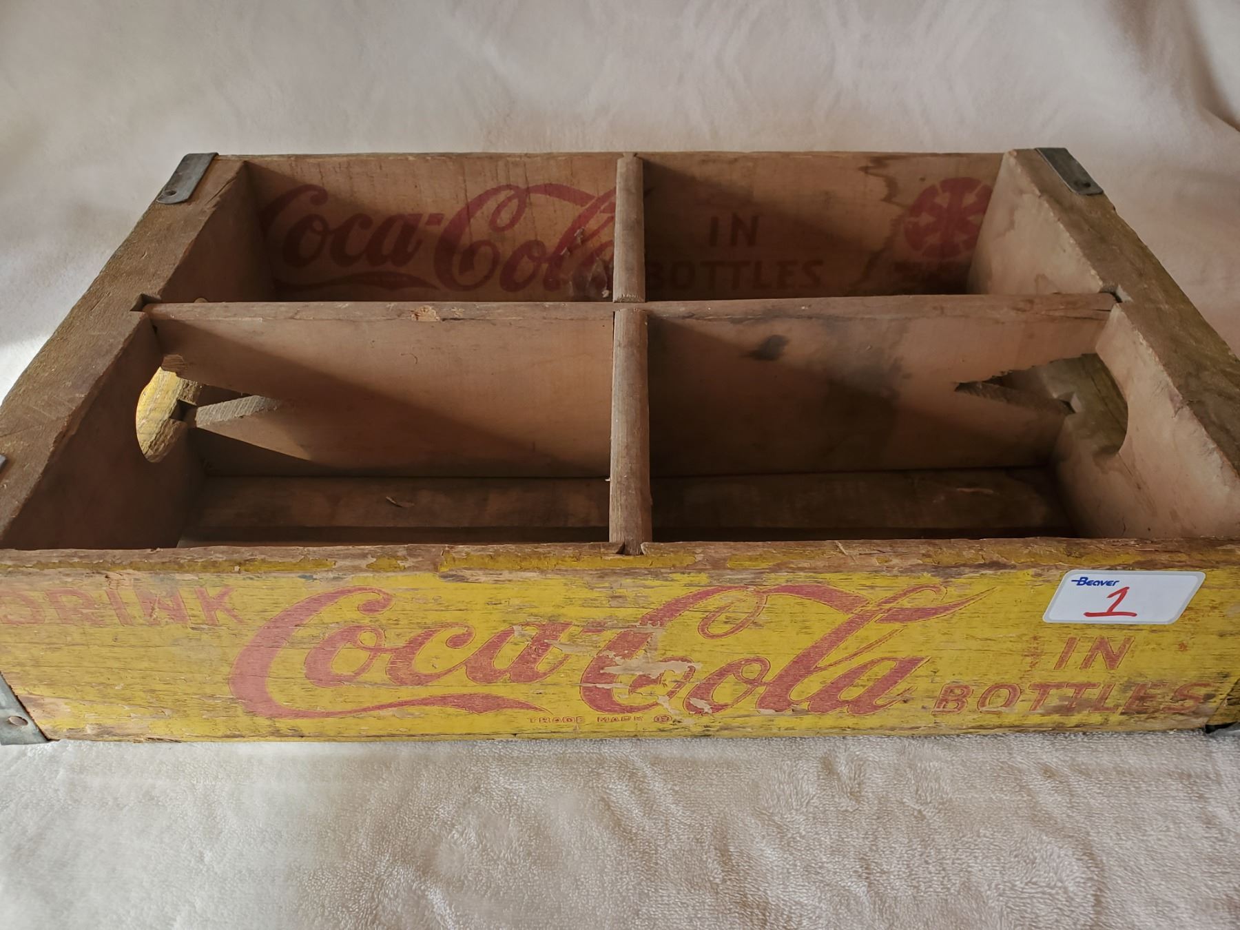 1950's COCACOLA WOODEN CRATE 4X6 PACK Schmalz Auctions