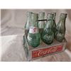 Image 1 : 1940'S COCA-COLA TIN 6 PACK WITH GREEN BOTTLES